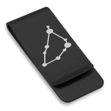 Stainless Steel Capricorn (Sea Goat) Astrology Constellations Classic Slim Money Clip