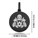 Stainless Steel Mechanist Fantasy Class Round Medallion Pendant