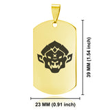 Stainless Steel Year of the Monkey Zodiac Dog Tag Keychain - Comfort Zone Studios